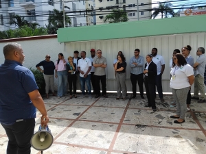 Empleados del IDIAF realizan simulacro en respuesta a una eventualidad